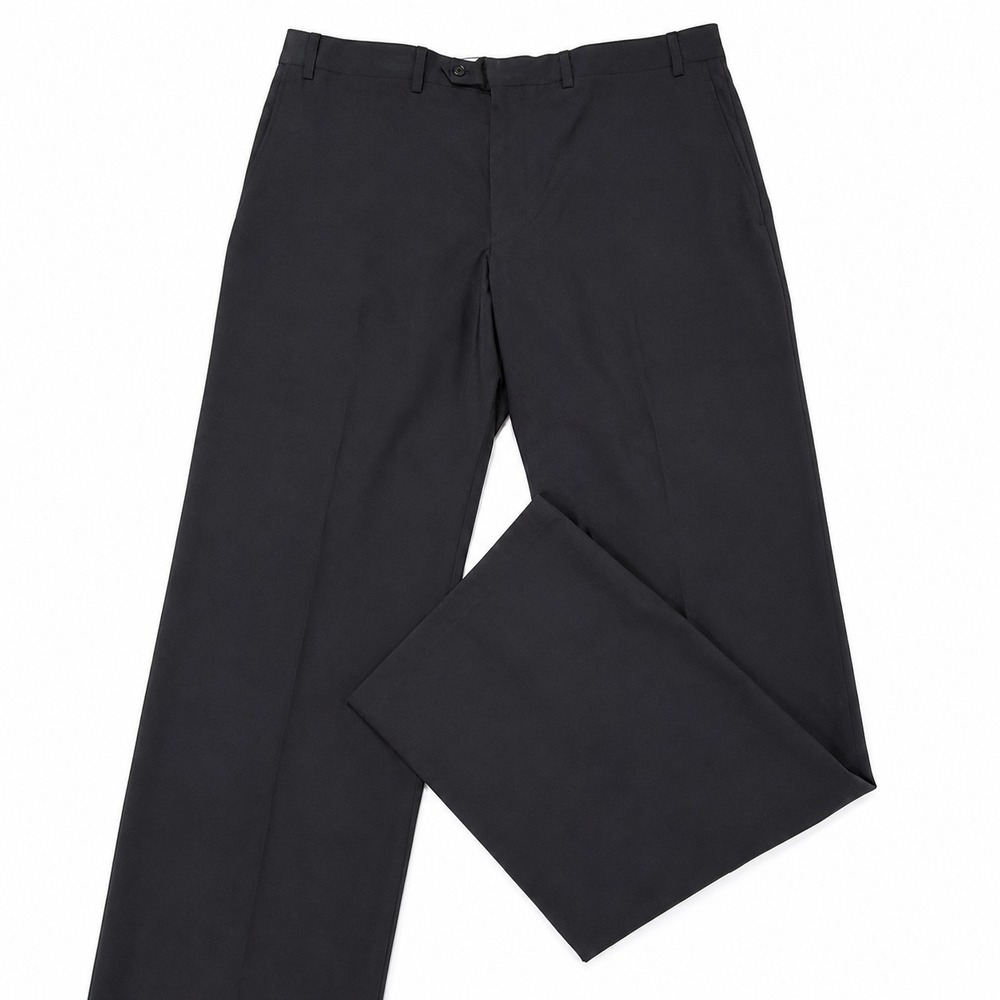 Ralph Ralph Lauren Mens 38x34 Black Flat Front Dress Pants Career Office Stretch - Picture 3 of 7